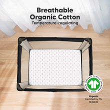 Load image into Gallery viewer, Soothe Fitted Mini Crib Sheet (Jolly Rainbow)