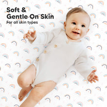 Load image into Gallery viewer, Soothe Fitted Mini Crib Sheet (Jolly Rainbow)
