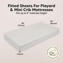 Load image into Gallery viewer, Soothe Fitted Mini Crib Sheet (KeaPixel)