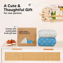 Load image into Gallery viewer, Soothe Fitted Mini Crib Sheet (KeaPixel)