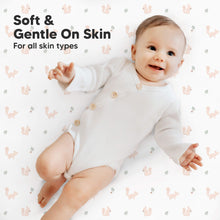 Load image into Gallery viewer, Soothe Fitted Mini Crib Sheet (Nibbles/Bruce)