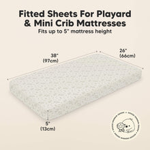 Load image into Gallery viewer, Soothe Fitted Mini Crib Sheet (Pine Grove)