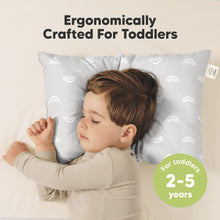 Load image into Gallery viewer, 2-Pack Toddler Pillows Without Pillowcase (Gray Rainbow)
