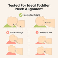 Load image into Gallery viewer, 2-Pack Toddler Pillows Without Pillowcase (Gray Rainbow)