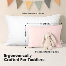 Load image into Gallery viewer, 2-Pack Toddler Pillows Without Pillowcase (Mist Pink)