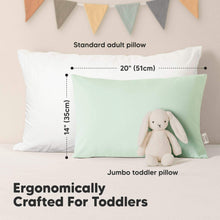 Load image into Gallery viewer, 2-Pack Jumbo Toddler Pillows Without Pillowcase