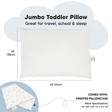 Load image into Gallery viewer, Jumbo Toddler Pillow with Pillowcase (Narwhal)