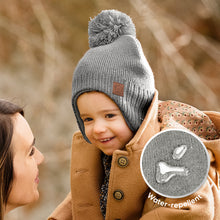 Load image into Gallery viewer, Muff Knitted Beanie (Gray)