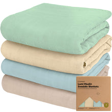 Load image into Gallery viewer, Lumi Muslin Swaddle Blankets