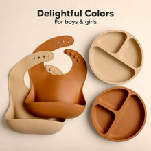 Load image into Gallery viewer, 2-Pack Prep Silicone Bibs (Terracotta)