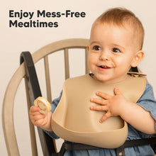 Load image into Gallery viewer, 2-Pack Prep Silicone Bibs (Terracotta)