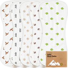 Load image into Gallery viewer, Softe Muslin Baby Burp Cloth (KeaFriends)