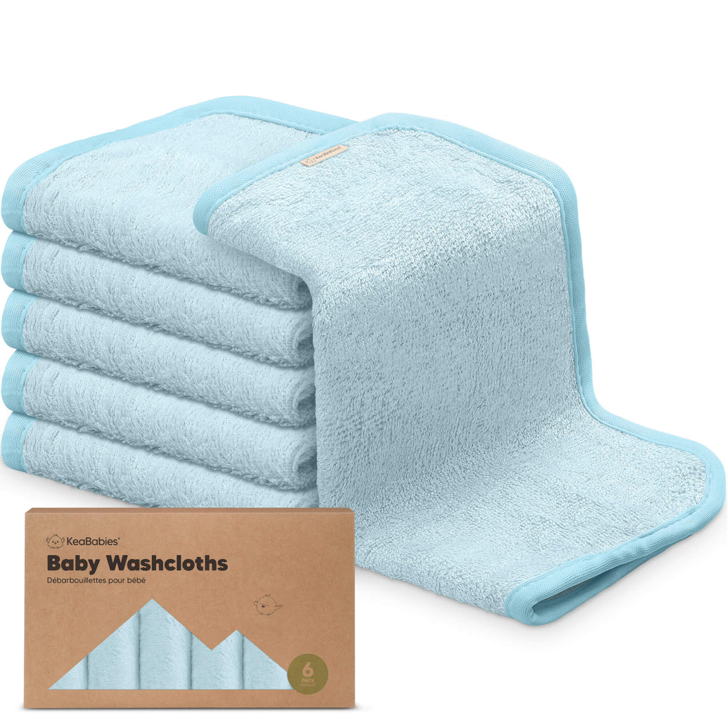 Deluxe Baby Washcloths (Bravo Blue)
