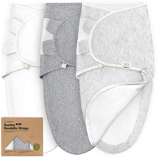 Load image into Gallery viewer, 3-Pack Soothe Zippy Swaddle Wrap (Cloud)