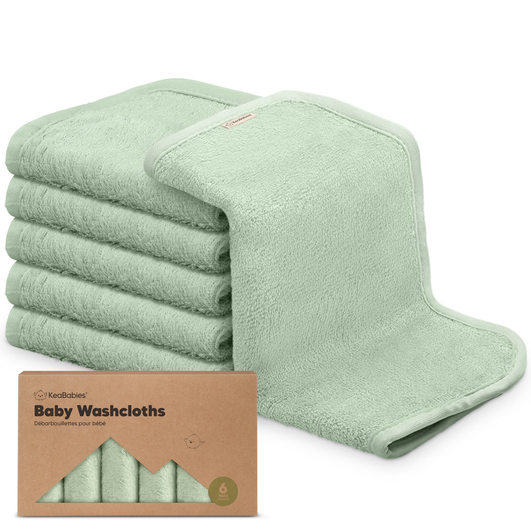 Deluxe Baby Washcloths (Pistachio)