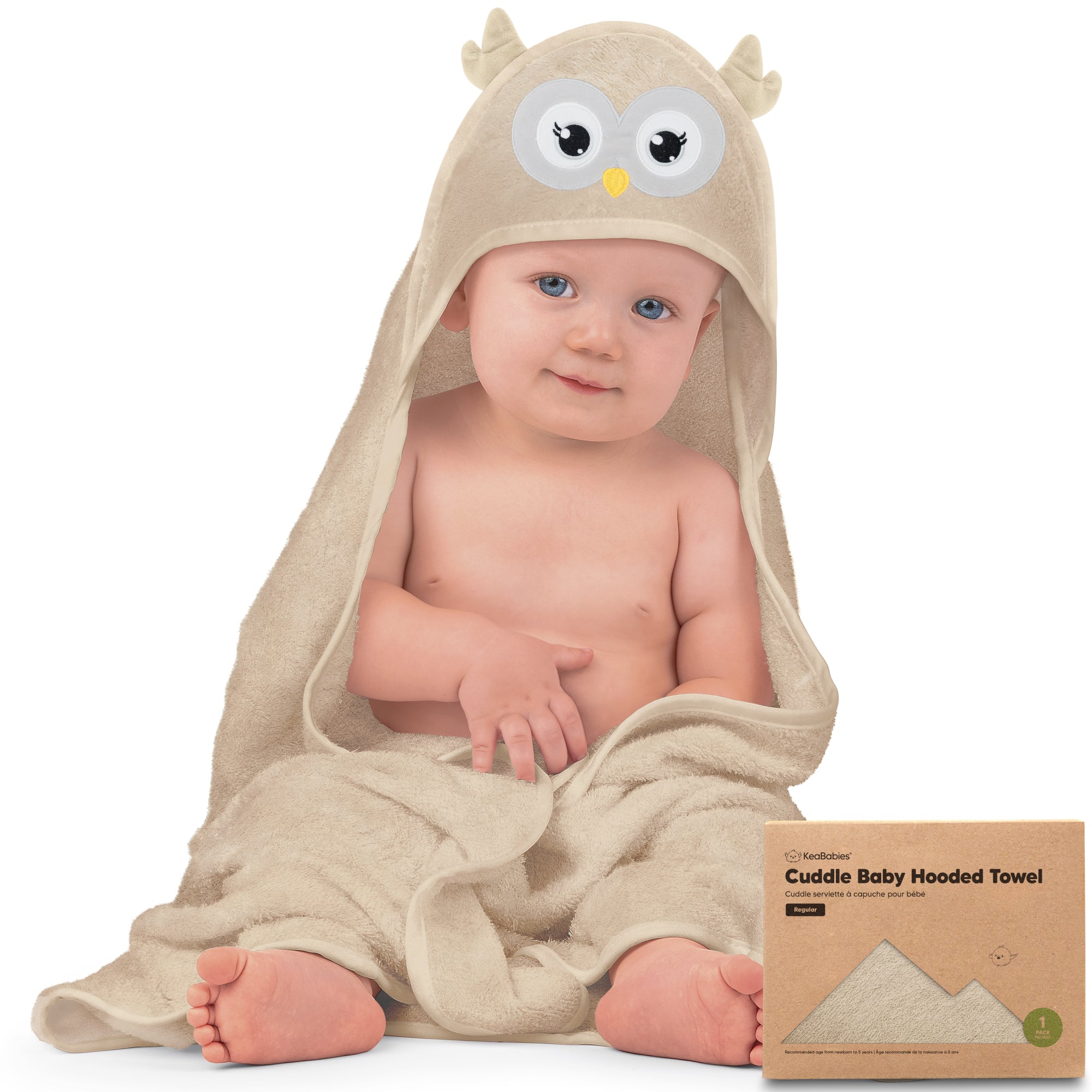 Bamboo Baby Hooded Bath Towels for Kids KeaBabies