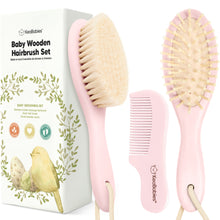 Load image into Gallery viewer, Baby Hair Brush and Comb Set (Blush)