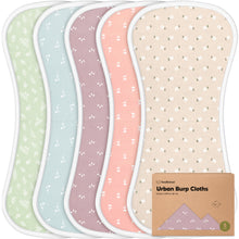 Load image into Gallery viewer, Urban Burp Cloths (Blooms)