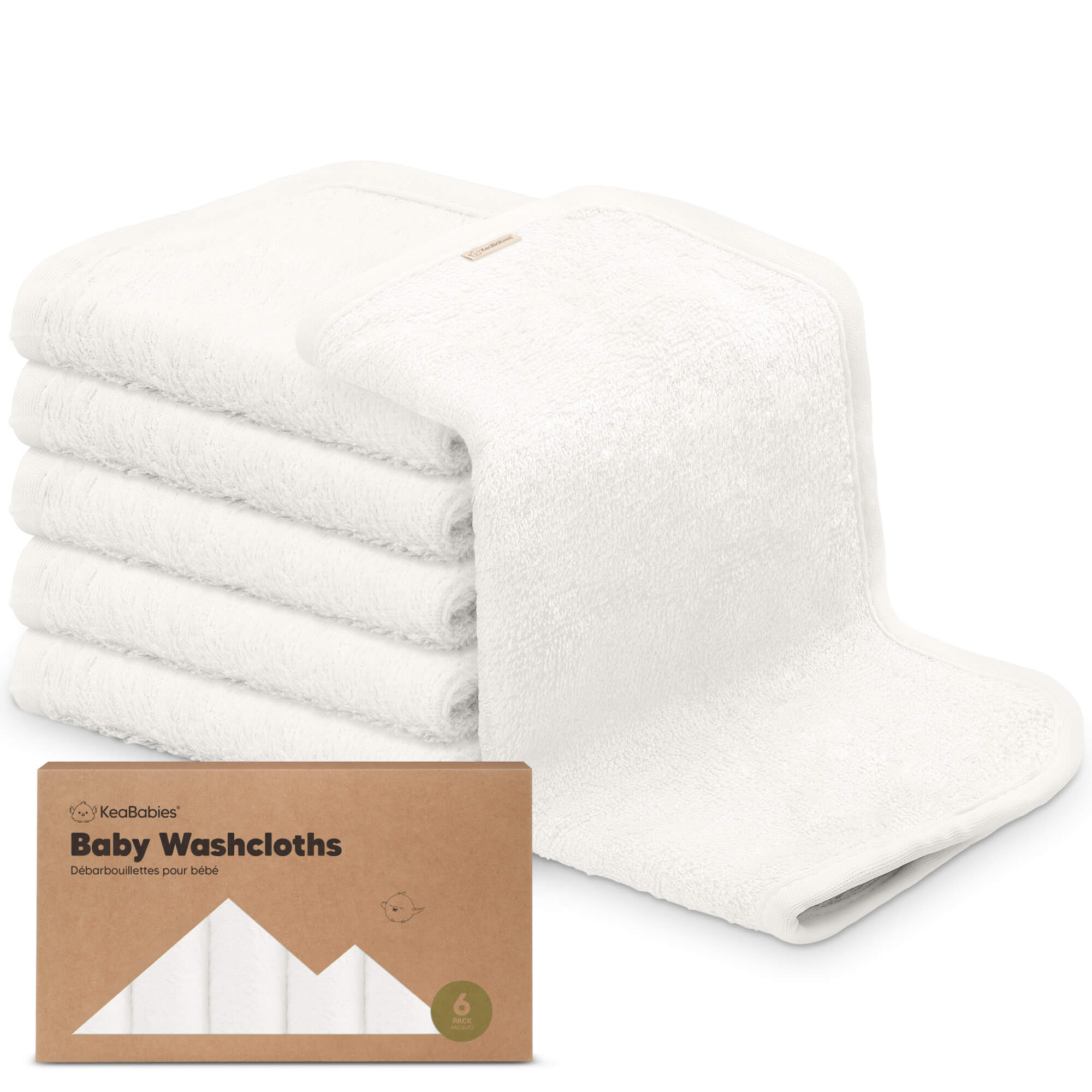 Looxii Baby Washcloths Luxury Bamboo Wash Cloths Ultra Soft Face Towel for  Baby Registry as Shower 6 Pack (12x12, White) - Yahoo Shopping