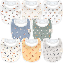 Load image into Gallery viewer, 8-Pack Urban Drool Bibs