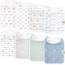 Load image into Gallery viewer, 8-Pack Coast Drool Bibs