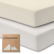 Load image into Gallery viewer, 2-Pack Lyra Muslin Crib Sheets