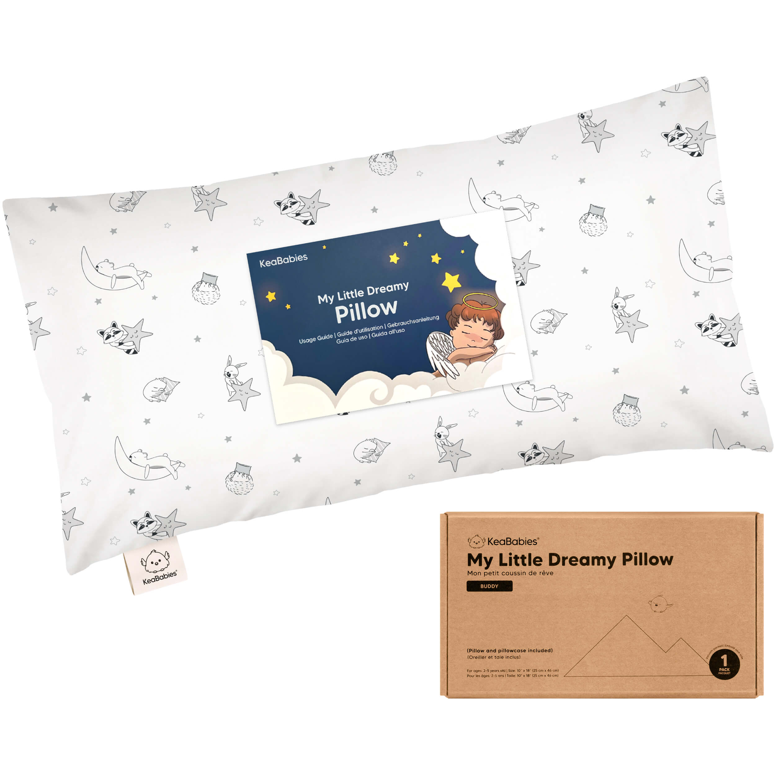 KeaBabies Buddy Toddler Pillow Slumber