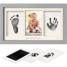 Load image into Gallery viewer, Duo Clean Touch Inkless Hand & Footprint Frame Kit (Cloud Gray)