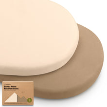 Load image into Gallery viewer, 2-Pack Soothe Fitted Bassinet Sheets