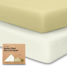 Load image into Gallery viewer, Soothe Fitted Mini Crib Sheet