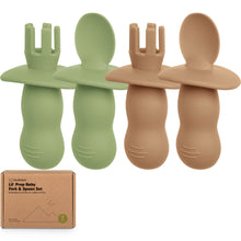 Load image into Gallery viewer, 2-Sets Lil’ Prep Baby Fork & Spoon