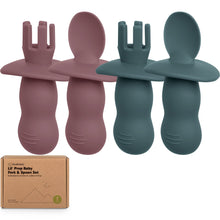 Load image into Gallery viewer, 2-Sets Lil’ Prep Baby Fork & Spoon