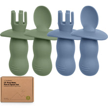 Load image into Gallery viewer, 2-Sets Lil’ Prep Baby Fork & Spoon
