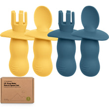 Load image into Gallery viewer, 2-Sets Lil’ Prep Baby Fork & Spoon