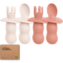 Load image into Gallery viewer, 2-Sets Lil’ Prep Baby Fork & Spoon (Roseate)