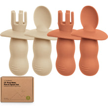 Load image into Gallery viewer, 2-Sets Lil’ Prep Baby Fork & Spoon