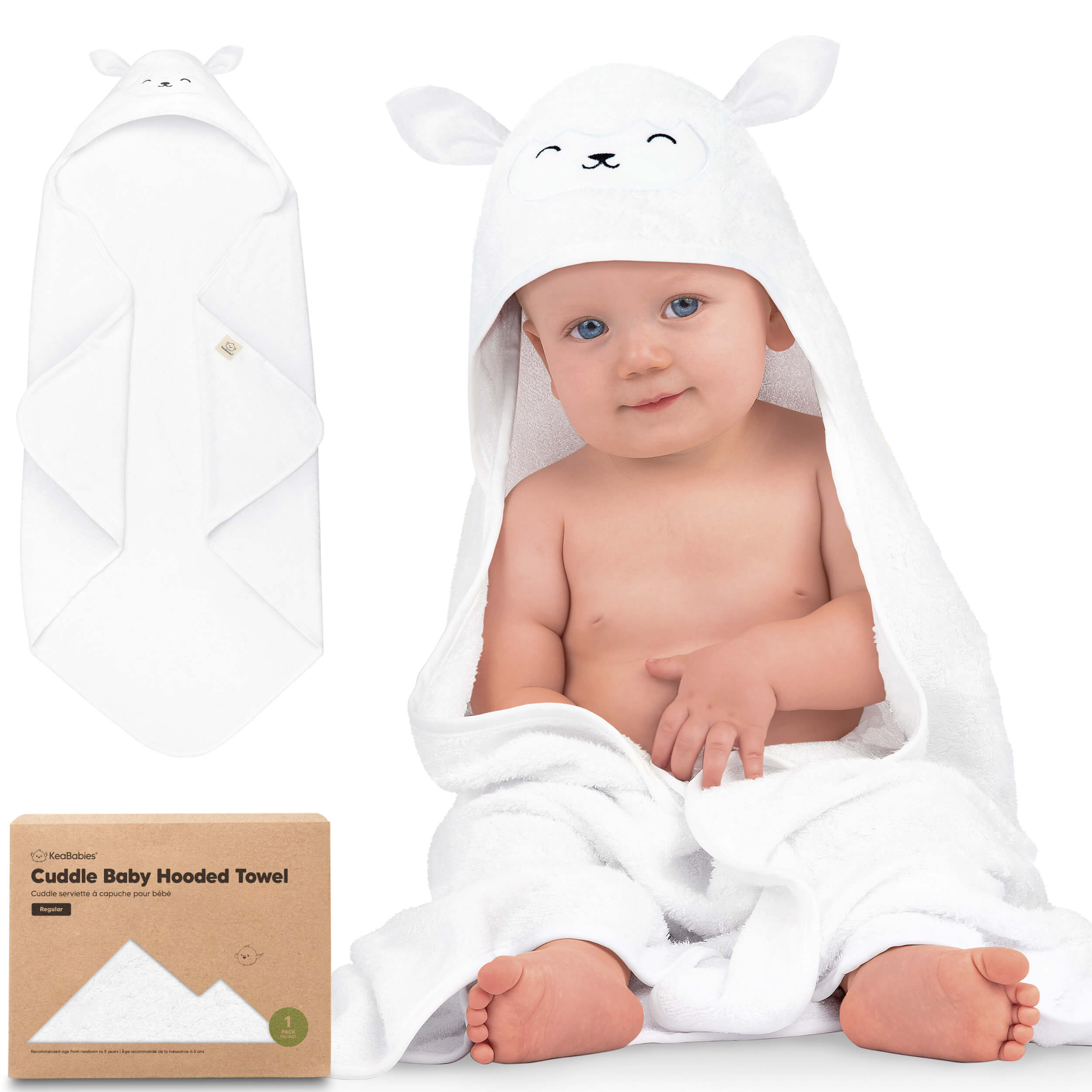 Toddler Hooded Towel - Sheep Toddler Hooded Towel - Sheep