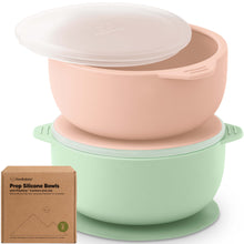 Load image into Gallery viewer, 2-Pack Prep Silicone Suction Bowls (Mellow)