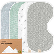 Load image into Gallery viewer, 4-Pack Hallo Burp Cloths