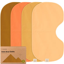 Load image into Gallery viewer, 4-Pack Hallo Burp Cloths