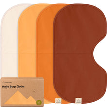 Load image into Gallery viewer, 4-Pack Hallo Burp Cloths