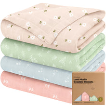 Load image into Gallery viewer, Lumi Muslin Swaddle Blankets