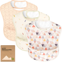 Load image into Gallery viewer, 3-Pack Presto Waterproof Bibs