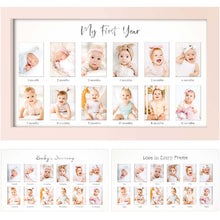 Load image into Gallery viewer, Nova Baby's First Year Picture Frame (Petal Pink)