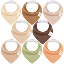 Load image into Gallery viewer, 8-Pack Quin Bandana Bibs