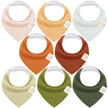 Load image into Gallery viewer, 8-Pack Quin Bandana Bibs
