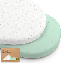 Load image into Gallery viewer, 2-Pack Isla Fitted Bassinet Sheets