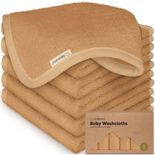 Load image into Gallery viewer, Deluxe Baby Washcloths (Toast)