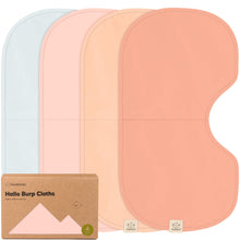 Load image into Gallery viewer, 4-Pack Hallo Burp Cloths