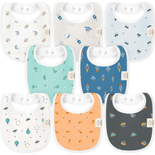 Load image into Gallery viewer, 8-Pack Urban Drool Bibs